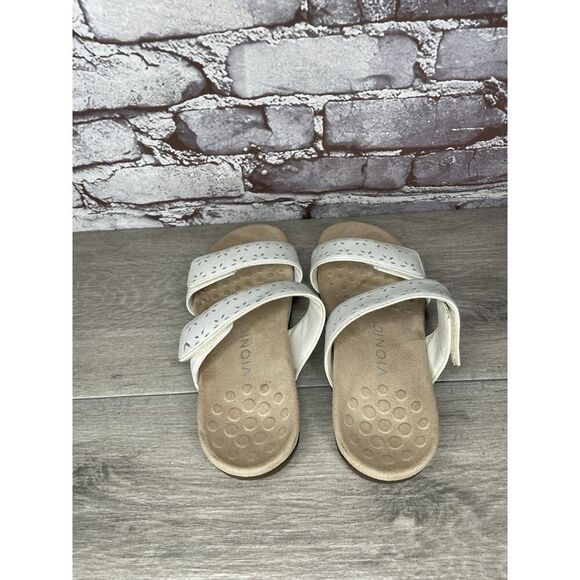Vionic Randi White Leather Strappy Casual Orthopedic Sandals Women 6.5M US/37EU - Picture 4 of 16